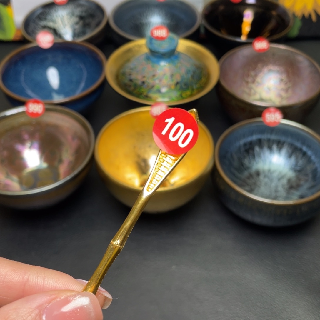 茶盏离**景100 建窑建盏茶盏茉莉半斤
