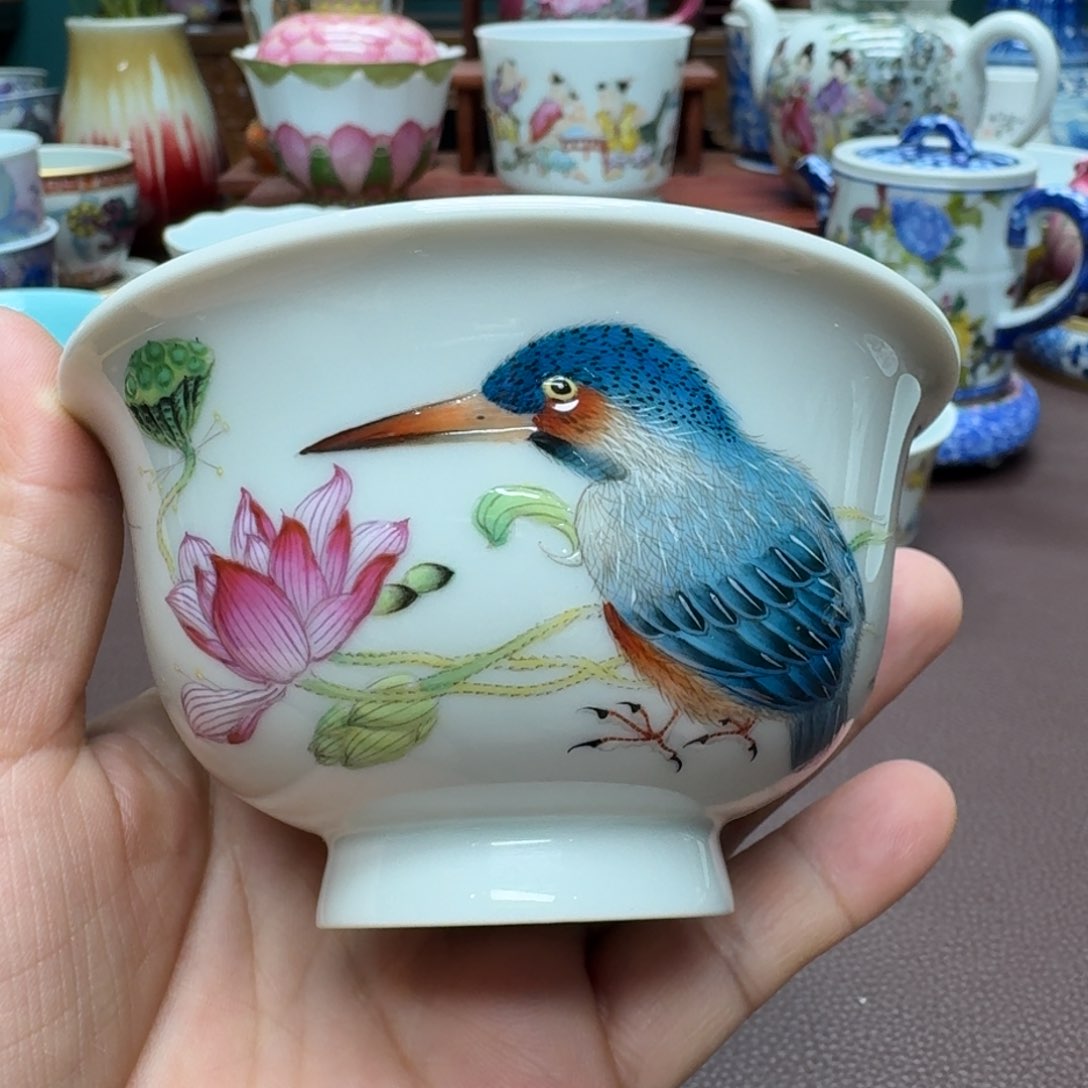 瓷片景德镇仿古手工制作精品展示