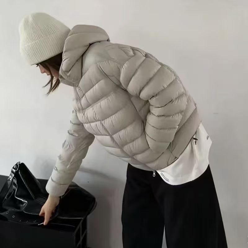 【少量现货】90白鸭绒排骨保暖连帽常规款imns女士