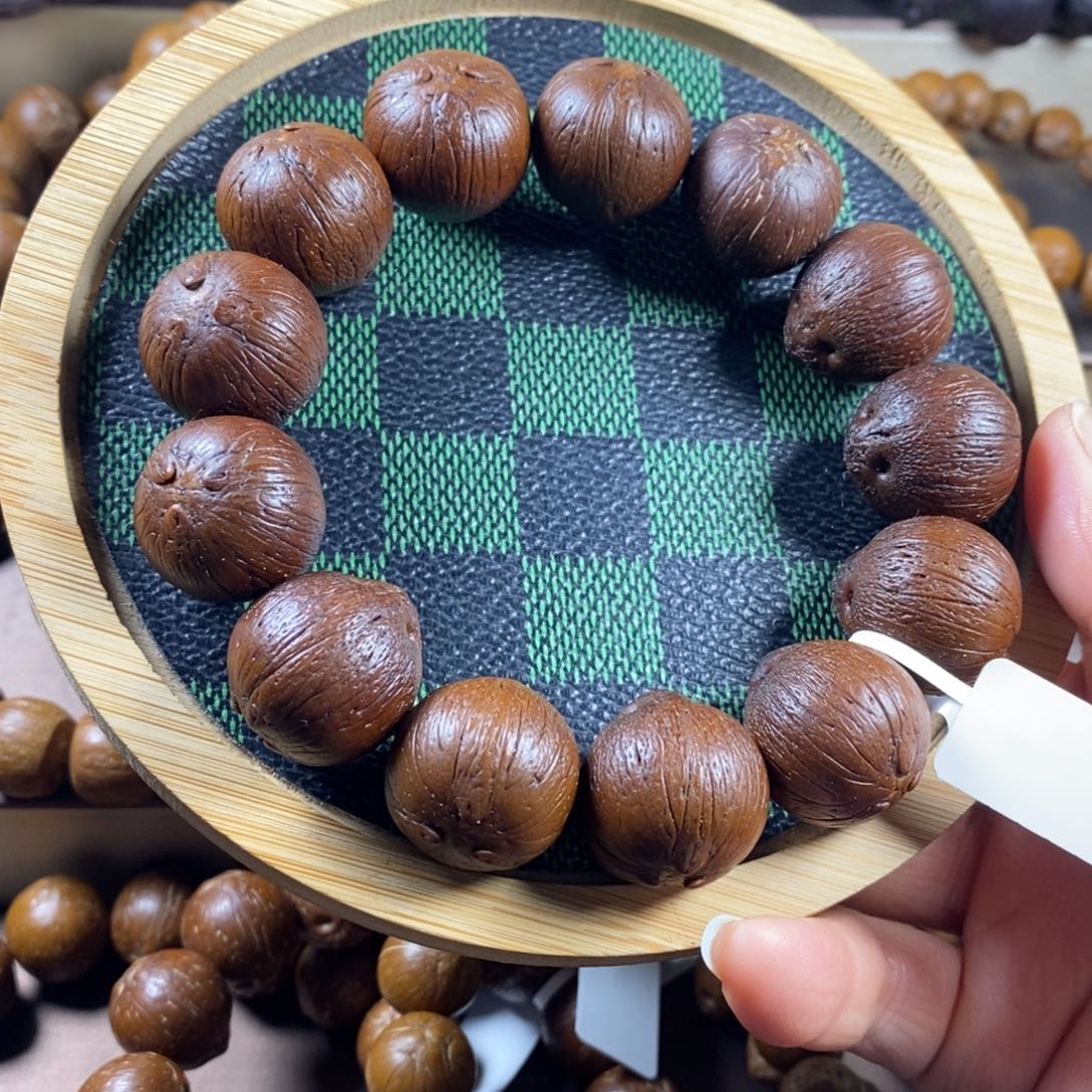 蝶***）紫金鼠手串20原皮