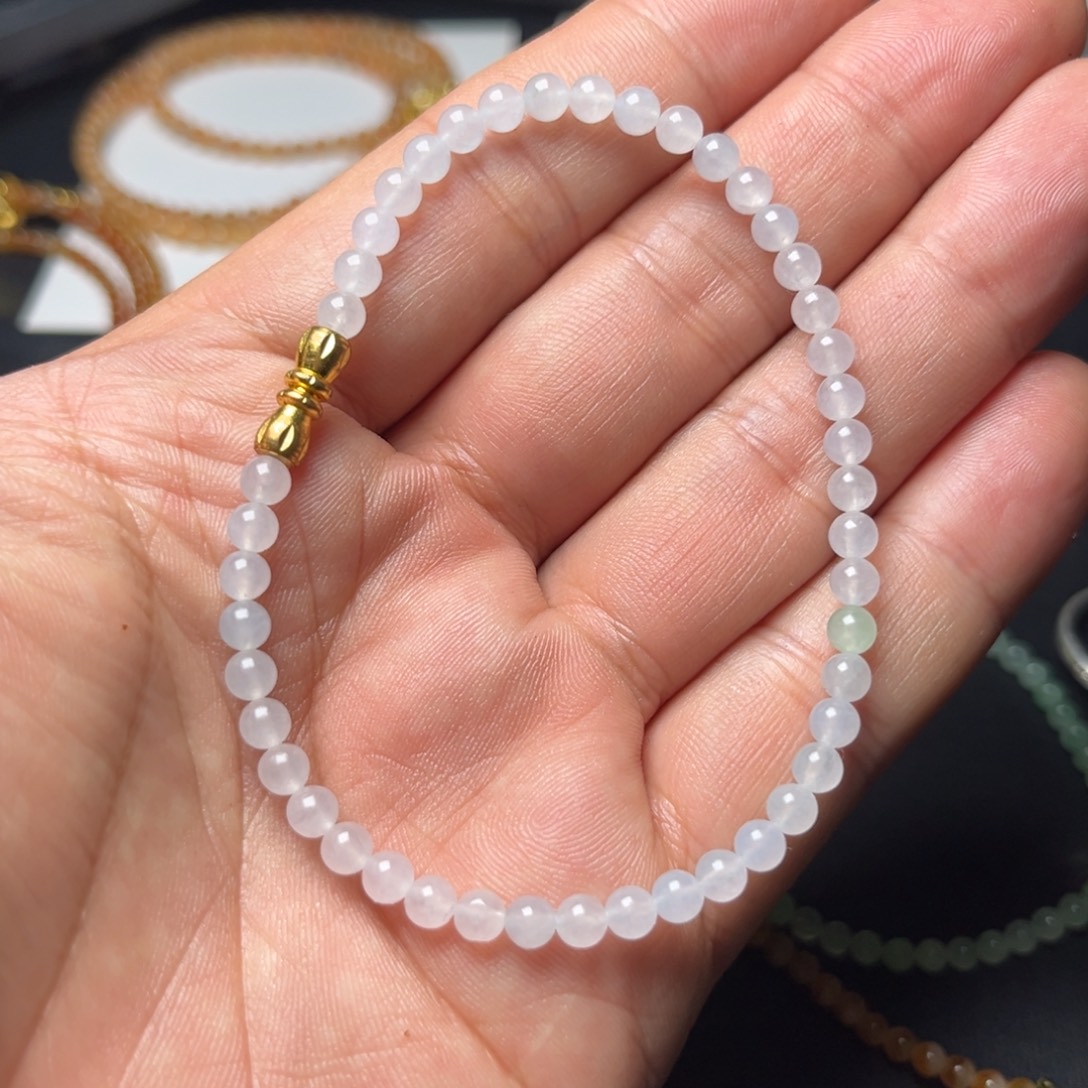 定制翡翠未镶嵌天然翡翠手串