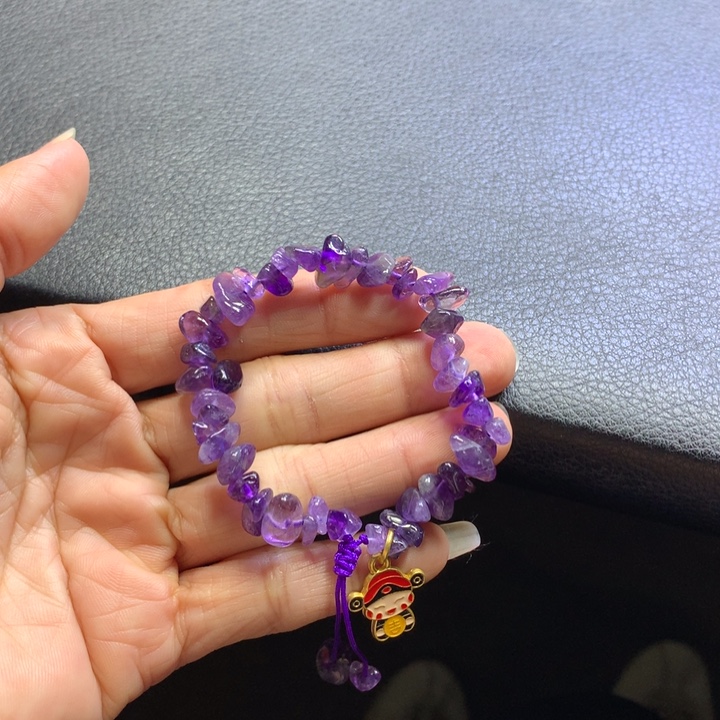 烟晶手链银S925镶嵌水晶