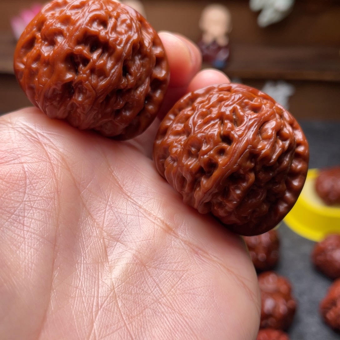 力***生吊坠文玩核桃文玩核桃 手把件 白狮子 39