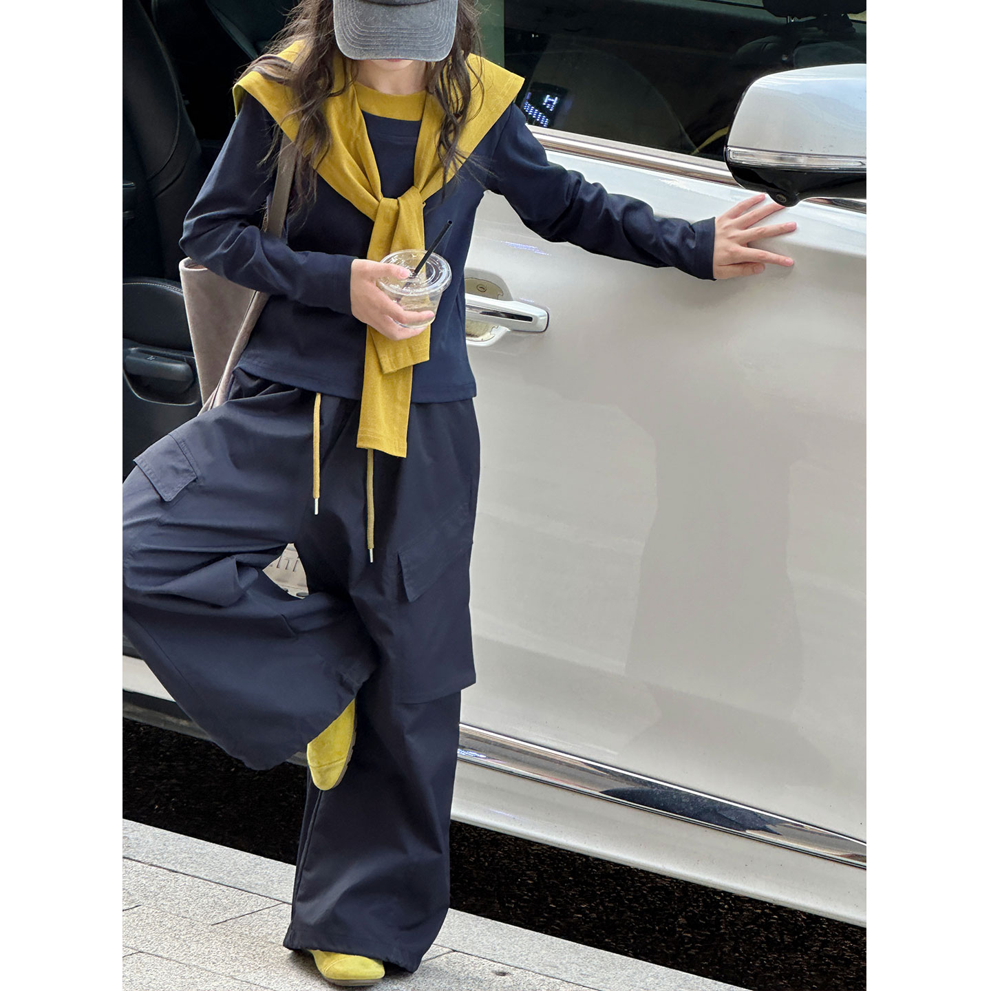 K29554孙小美撞色女童套装2025秋装新款儿童休闲两件套春秋衣服潮