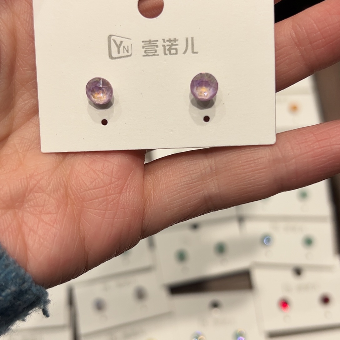 布艺铁合金耳钉耳钉