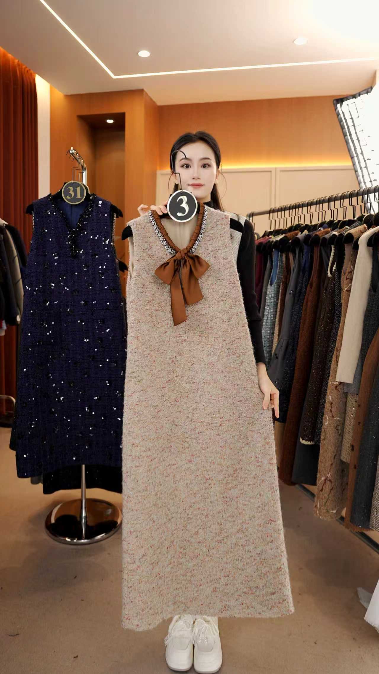 【宠粉价】法式赫本轻奢时尚气质无袖设计连衣裙NH-WX020