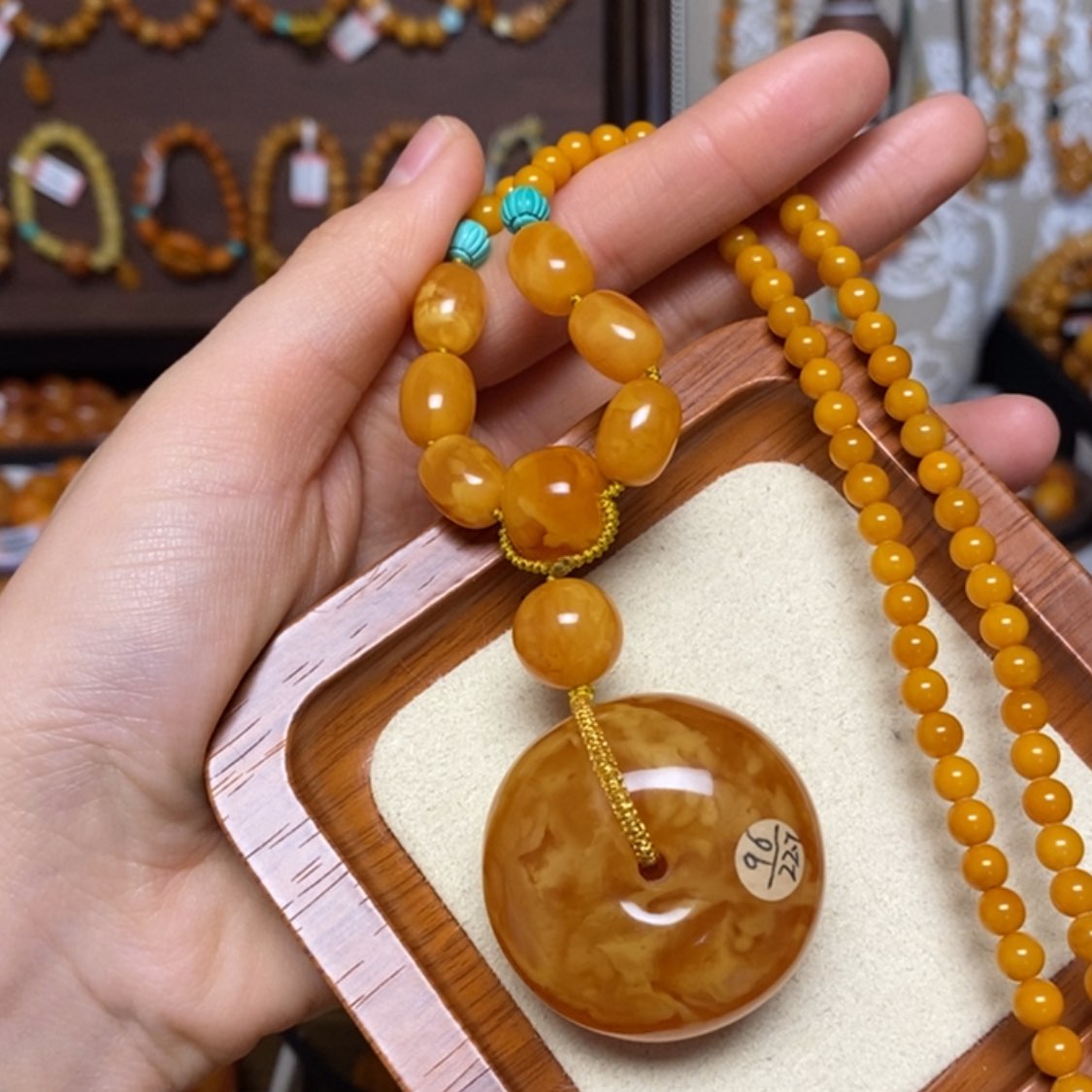 【闪购商品】蜜蜡颈饰未镶嵌项链