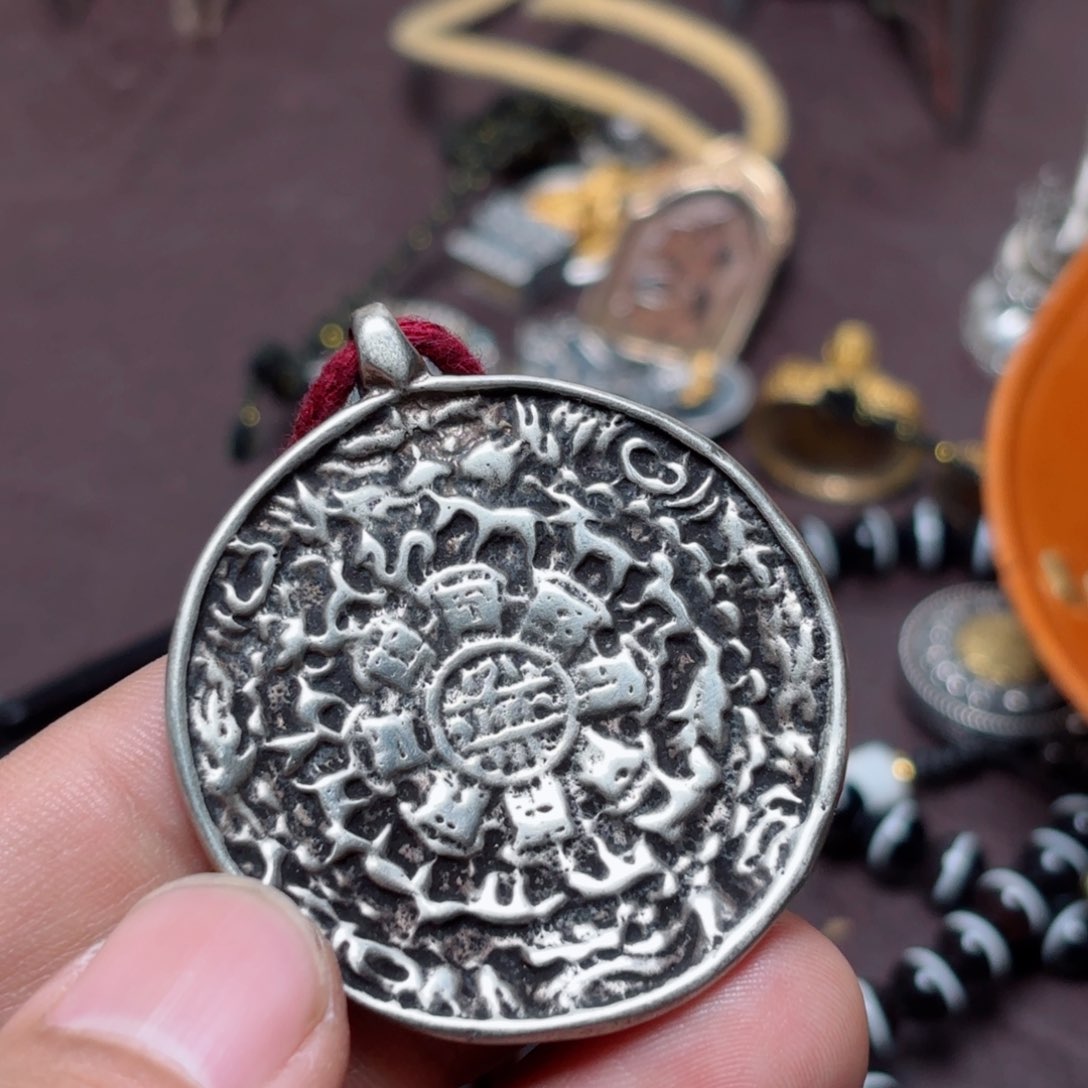 马**功铜星月菩提挂件菩提