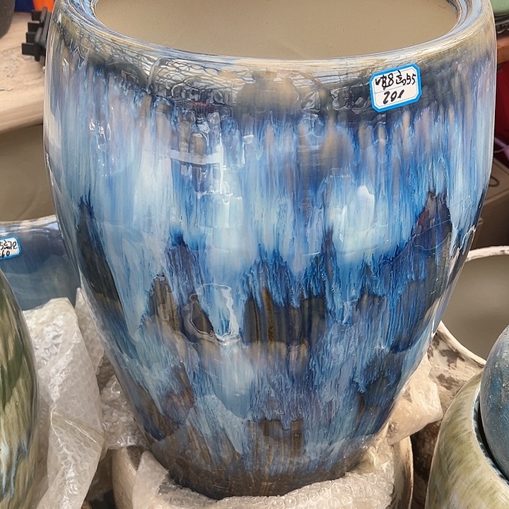 陶瓷景德镇精品花盆栽适合