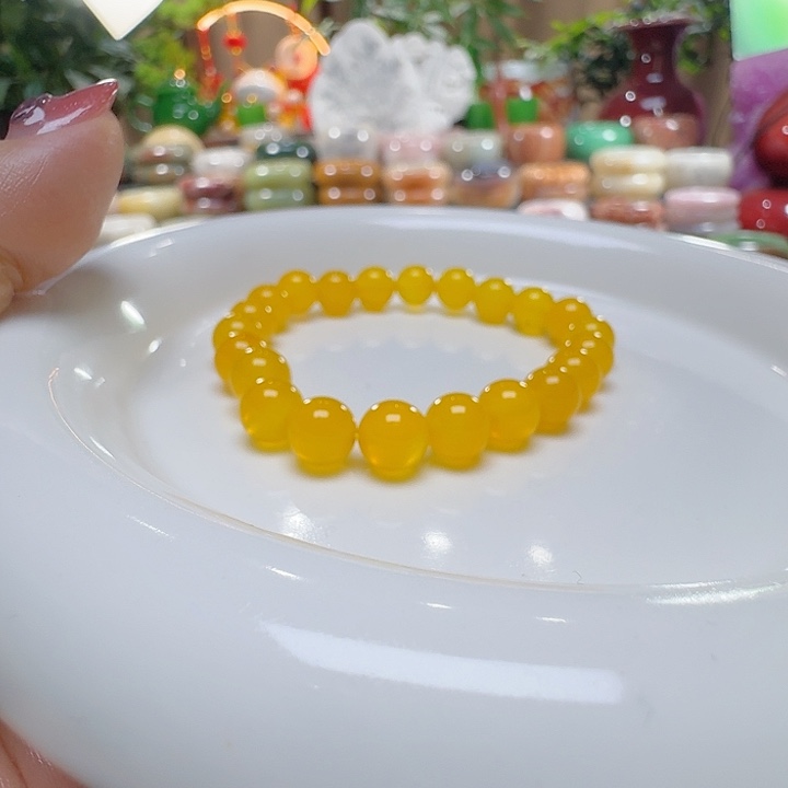 简***素玛瑙/玉髓未镶嵌手串