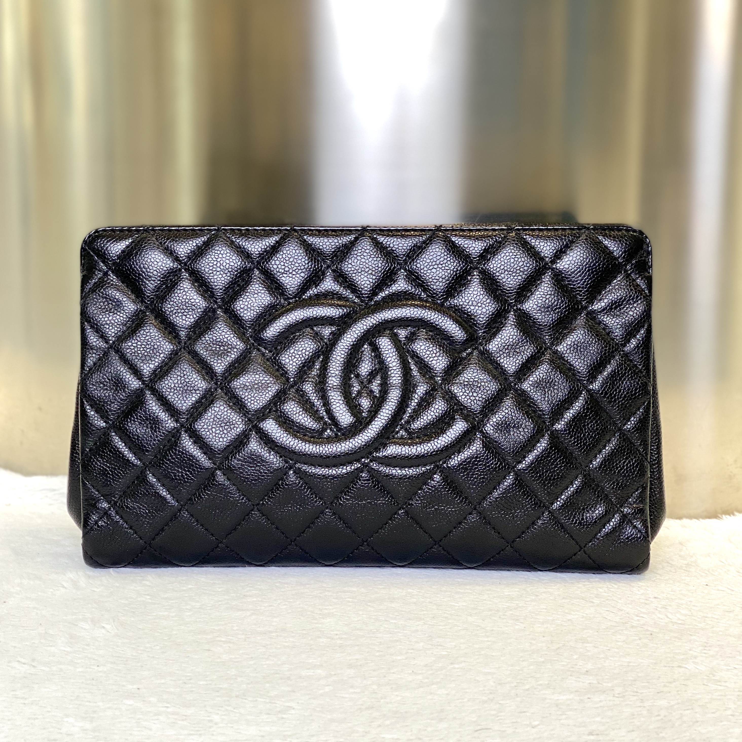 99新 Chanel/香奈儿 古有98新香奈儿夹子手拿包4660