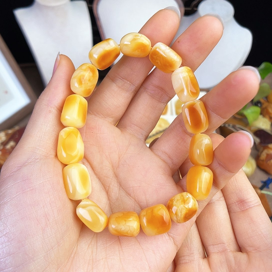 未镶嵌琥珀珠宝奇石没****子，