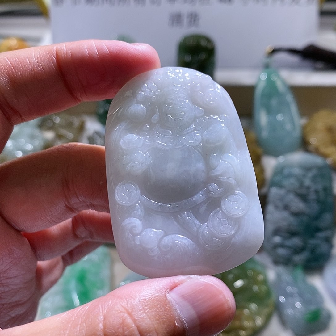 【闪购商品】翡翠颈饰未镶嵌财神