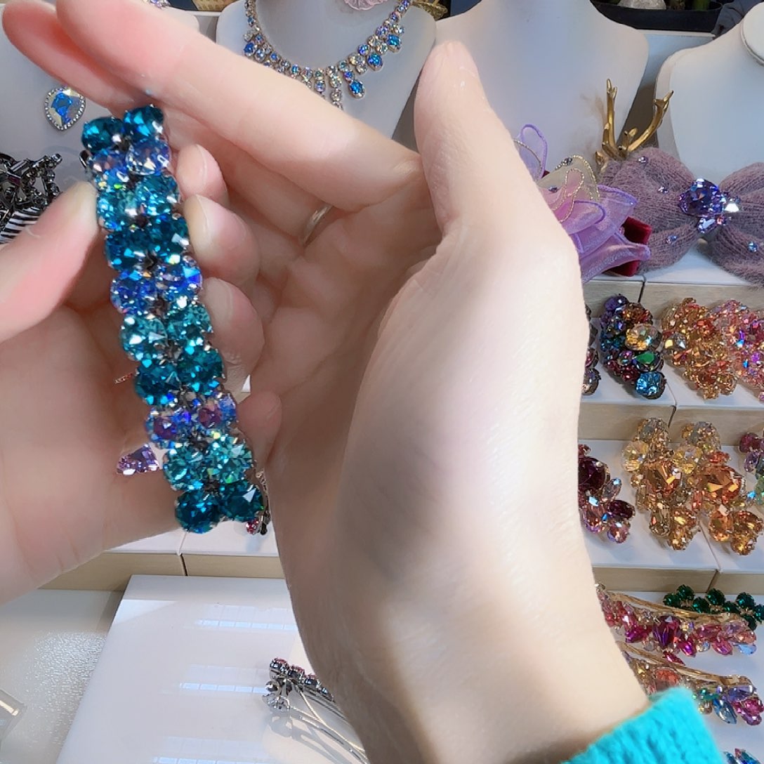 布艺合金施华发夹