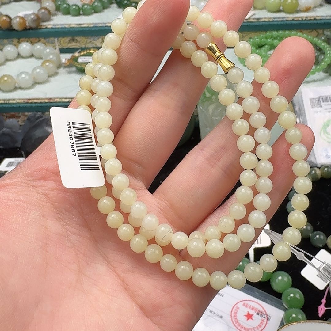 和田玉手串未镶嵌