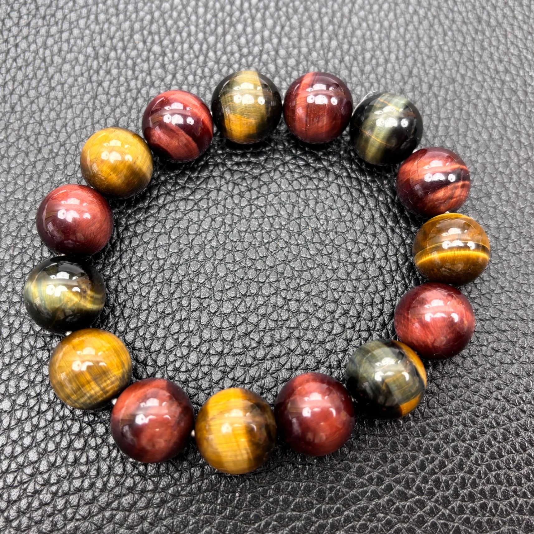 天然多彩虎眼石手串