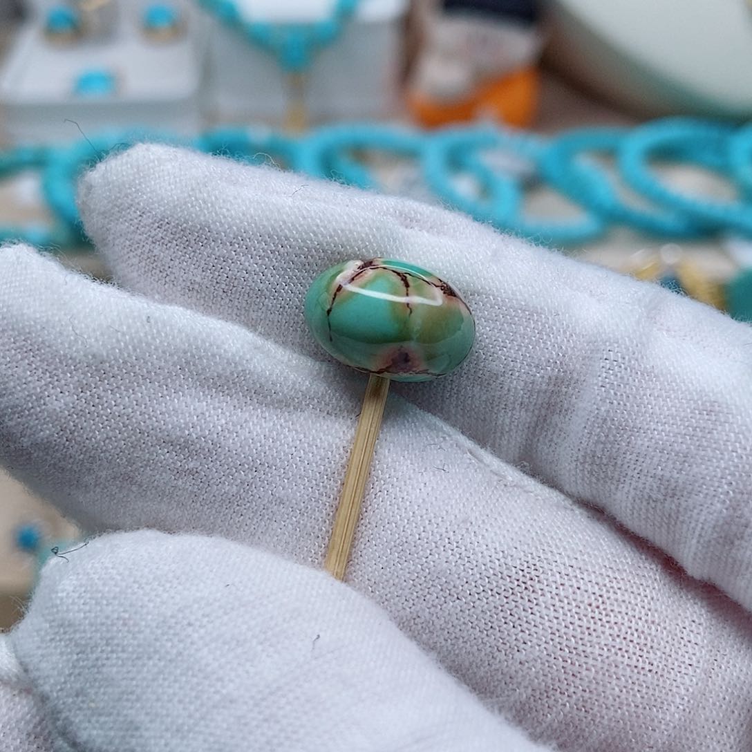 绿松石绿松石扣子未镶嵌