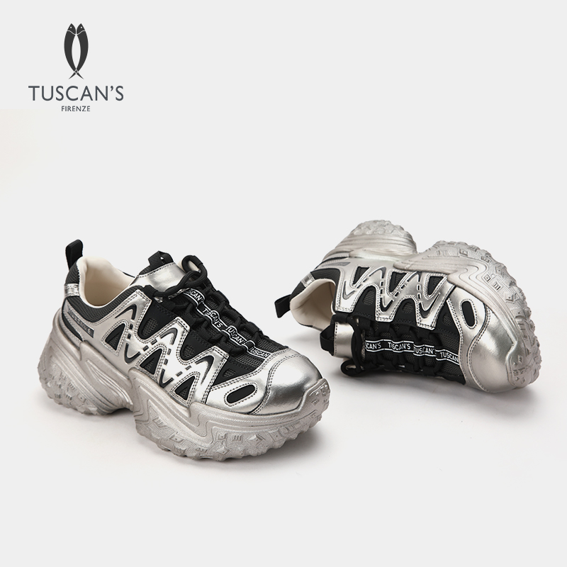 TUSCAN'S 百搭丑萌厚底增高低帮老爹鞋通勤休闲鞋