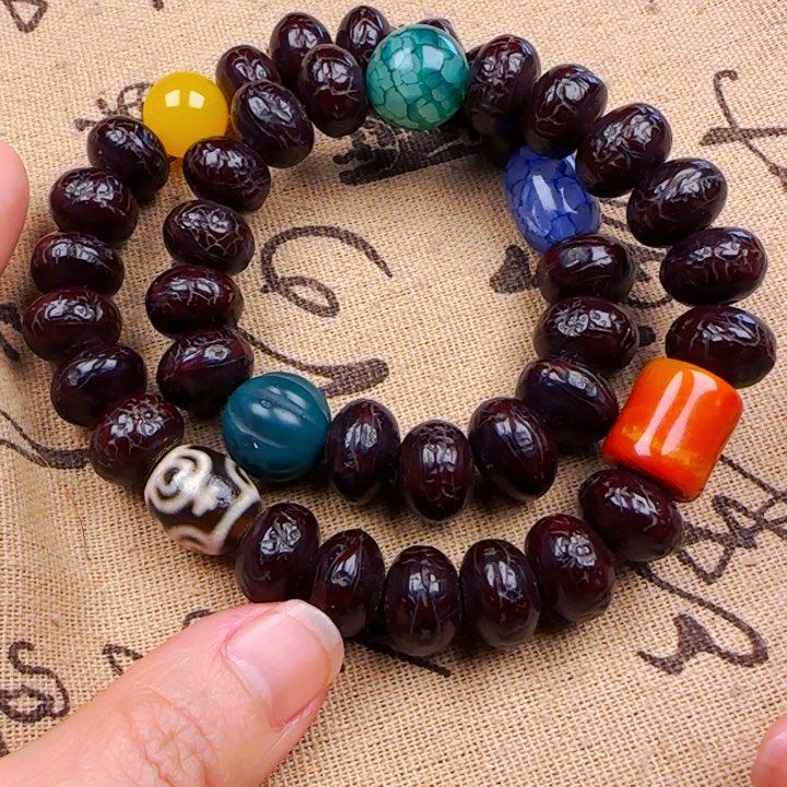 凤眼菩提吊坠双圈