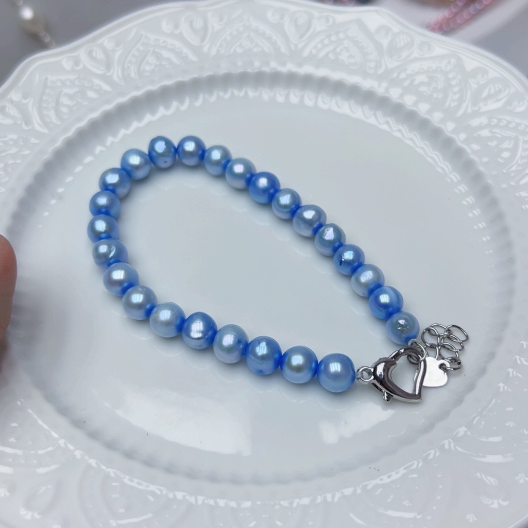 淡水珍珠手绳银S925镶嵌