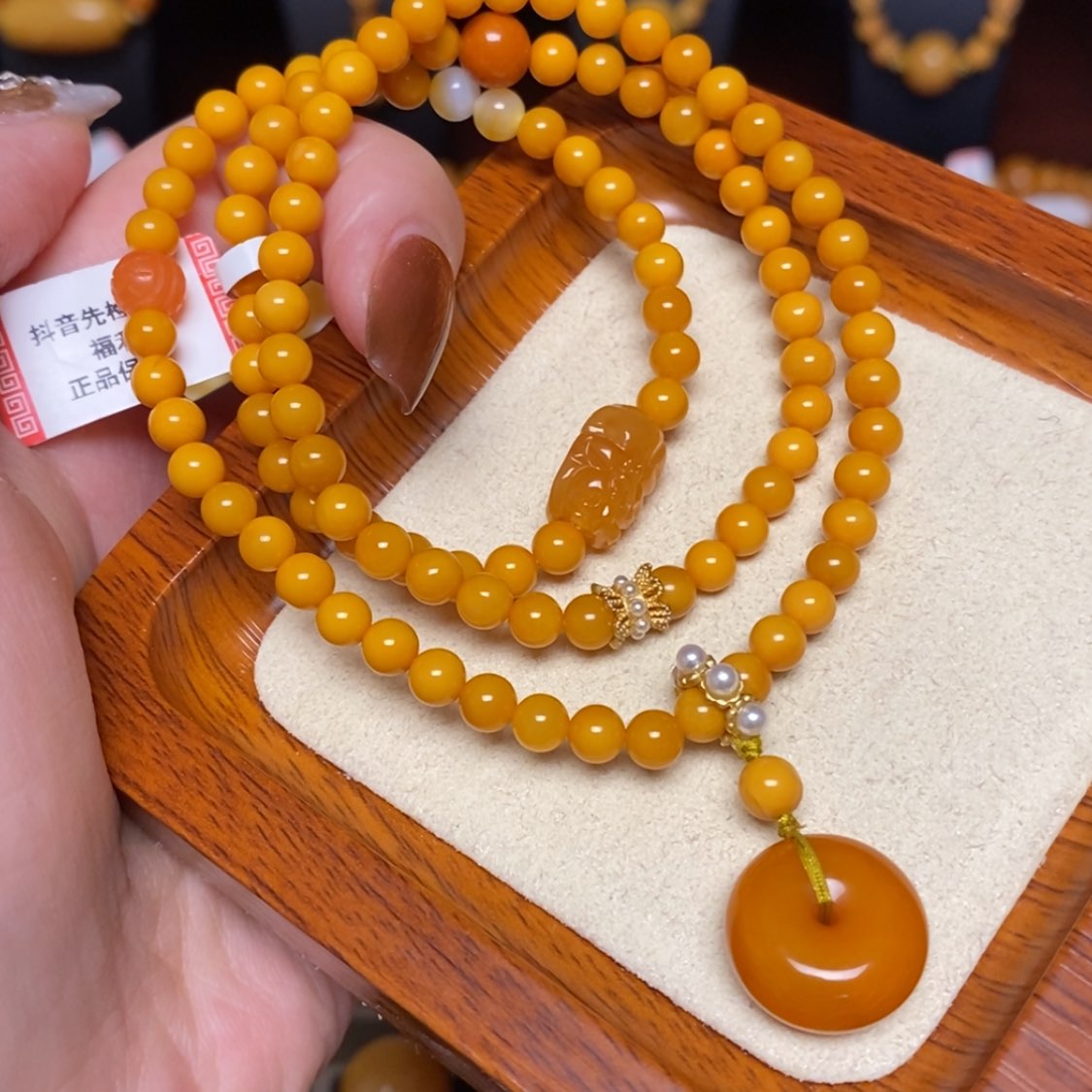 【闪购商品】未镶嵌蜜蜡手链手串