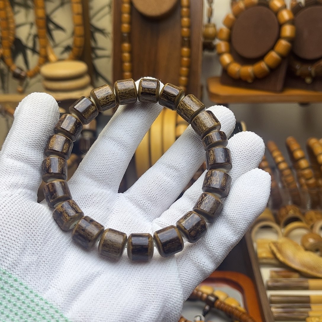 九***圣初心竹木手串，梅鹿竹1.0