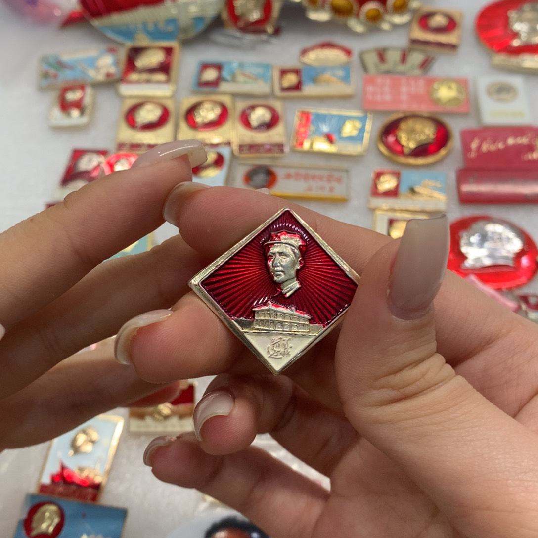 铝八角帽 遵义旧址 白彩