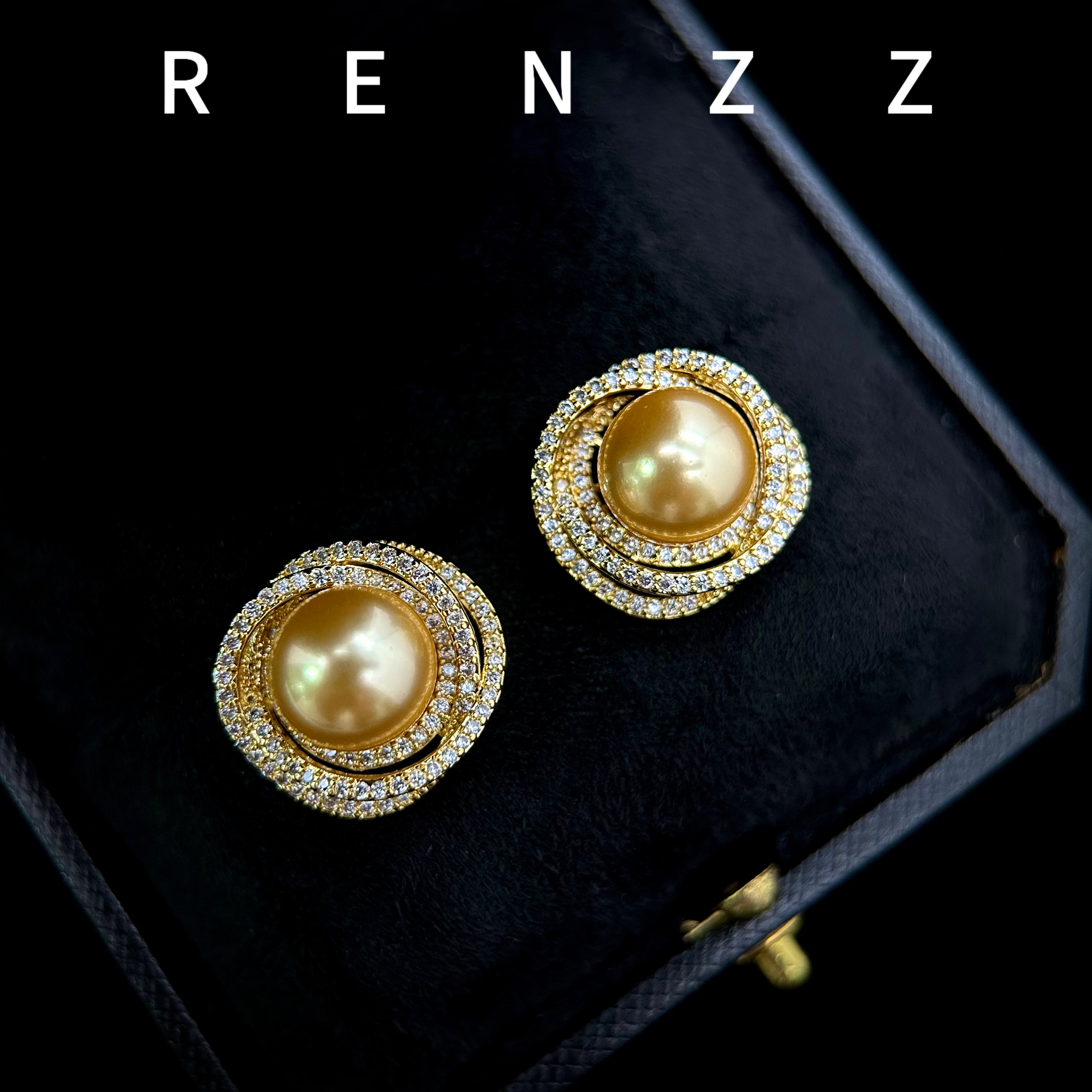  7902黄色圆球耳钉