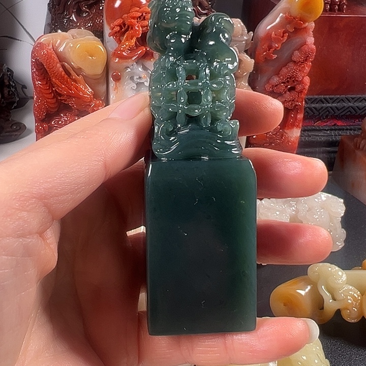 文***ഒ寿山石印石西安掘绿