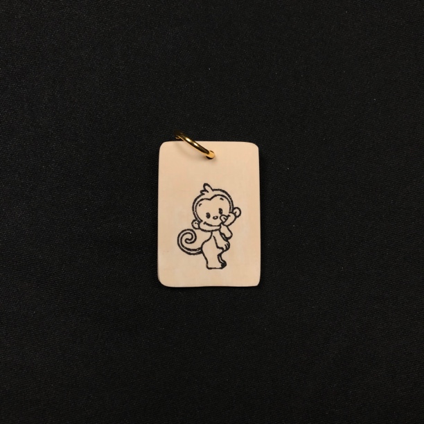 H12759 只做天然猛犸象牙 生肖猴