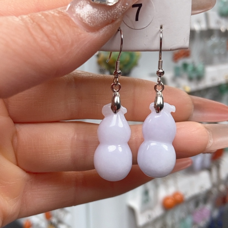 【闪购商品】翡翠耳饰银S925镶嵌耳饰