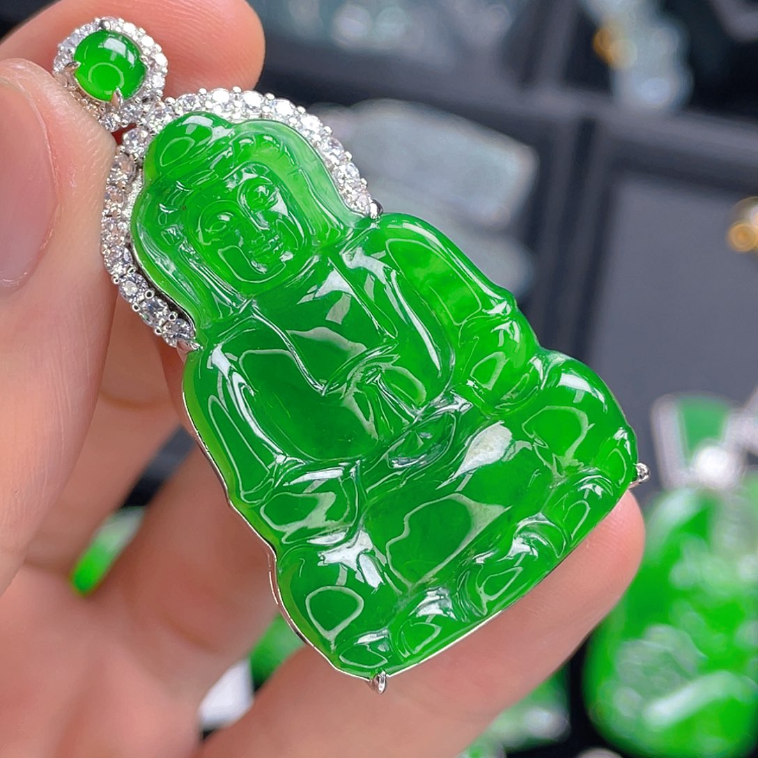 翡翠未镶嵌吊坠(不含链)