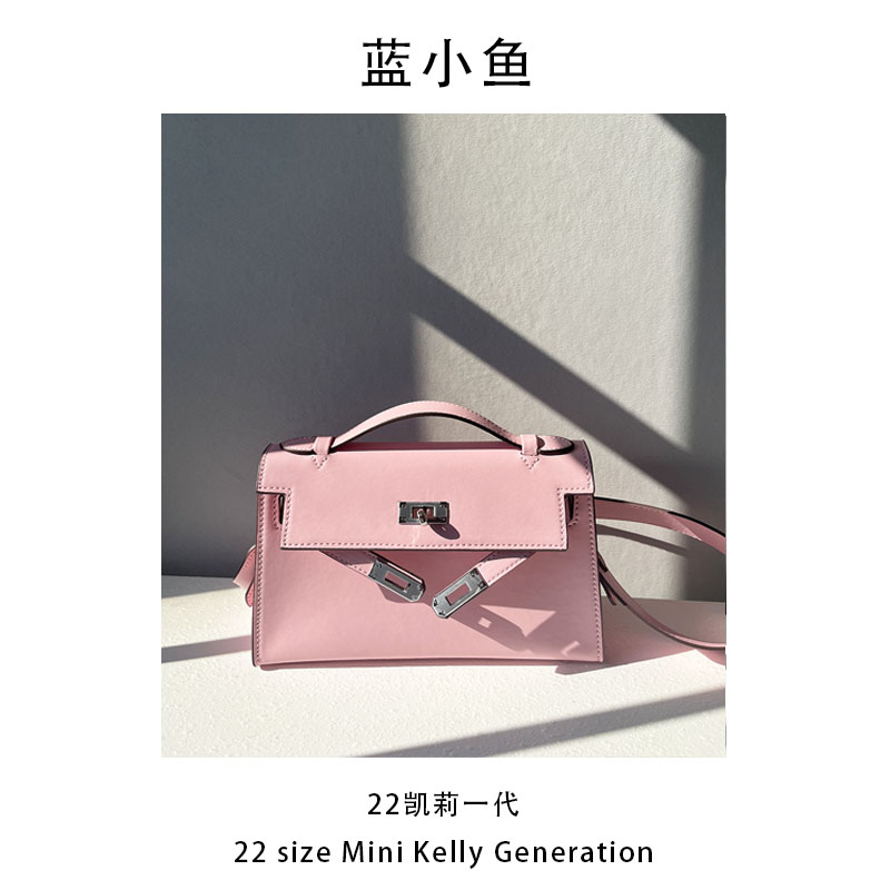 22尺寸mini Kelly一代时尚百搭精致凯莉包包手提单肩斜挎包