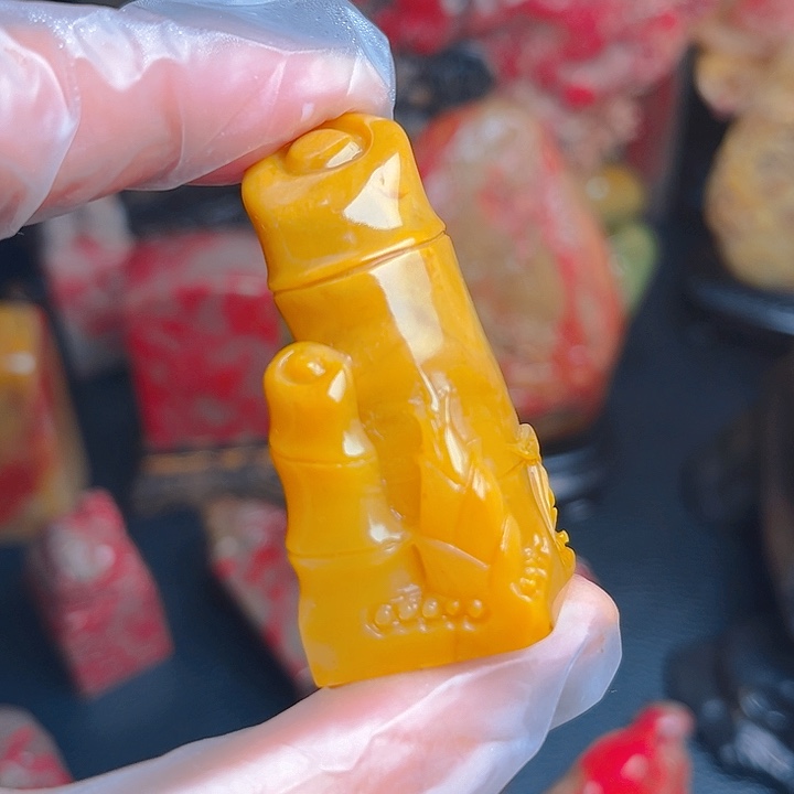 老挝石老挝田黄精品印章