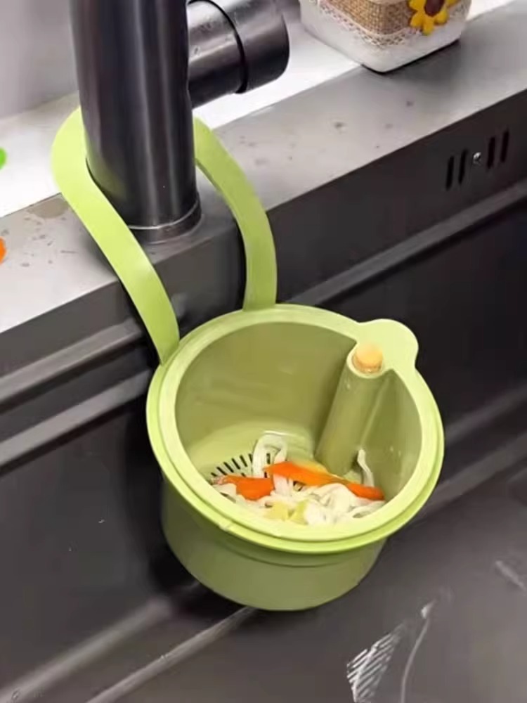 可挂式水槽沥水篮家用厨房水槽分离食物残渣过滤篮水果清洗滤水篮