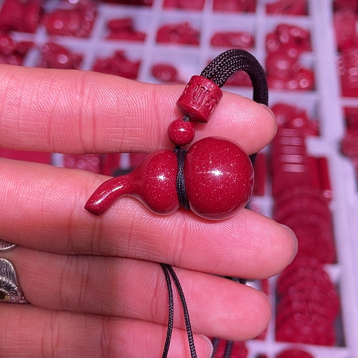 天然辰砂紫金砂葫芦diao z