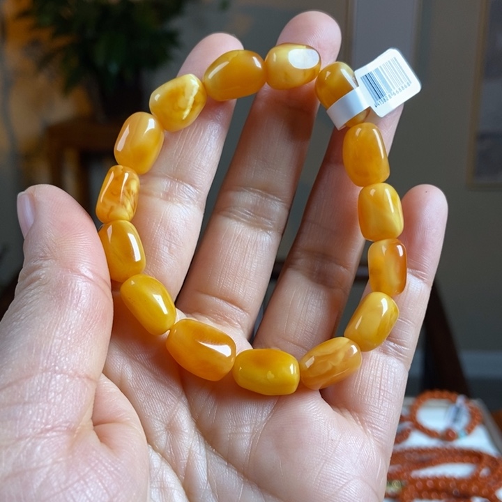 琥珀手链未镶嵌蜜蜡手串9+