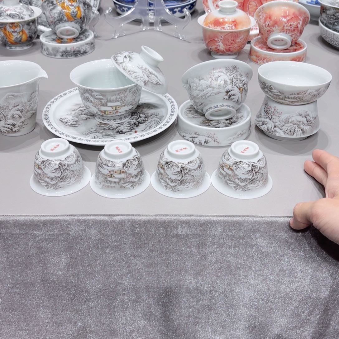 盖碗景德镇高温茶具