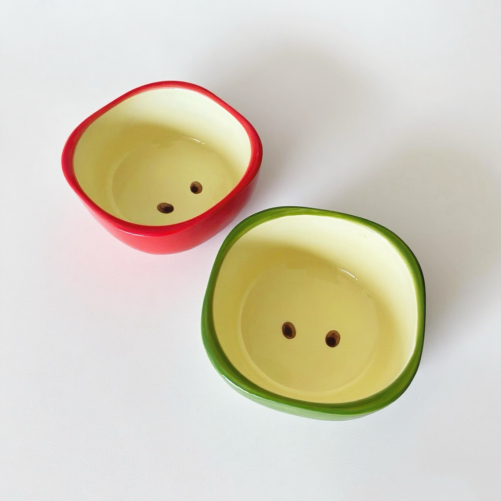 苹果小饭碗|苹果饭碗鹦鹉仓鼠小宠饭碗