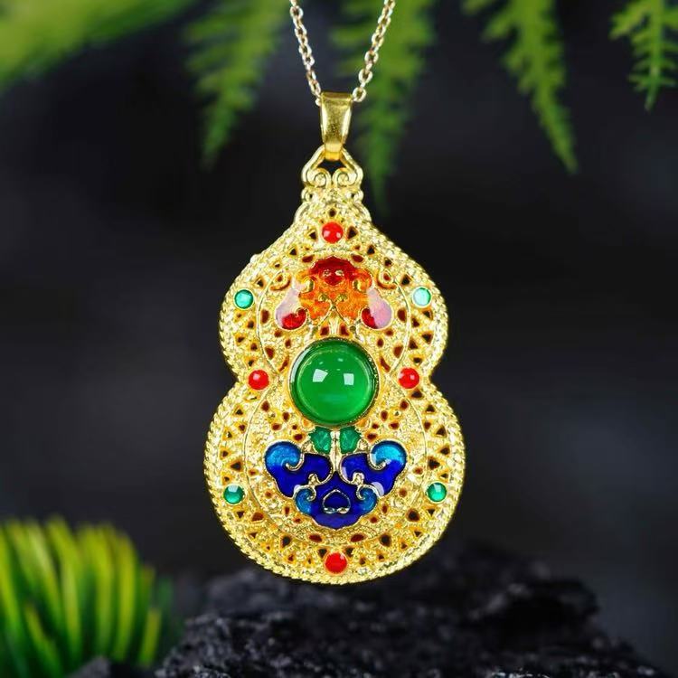 珠光宝气-光彩照人-高雅华贵-精美绝伦-设计款葫芦吊坠