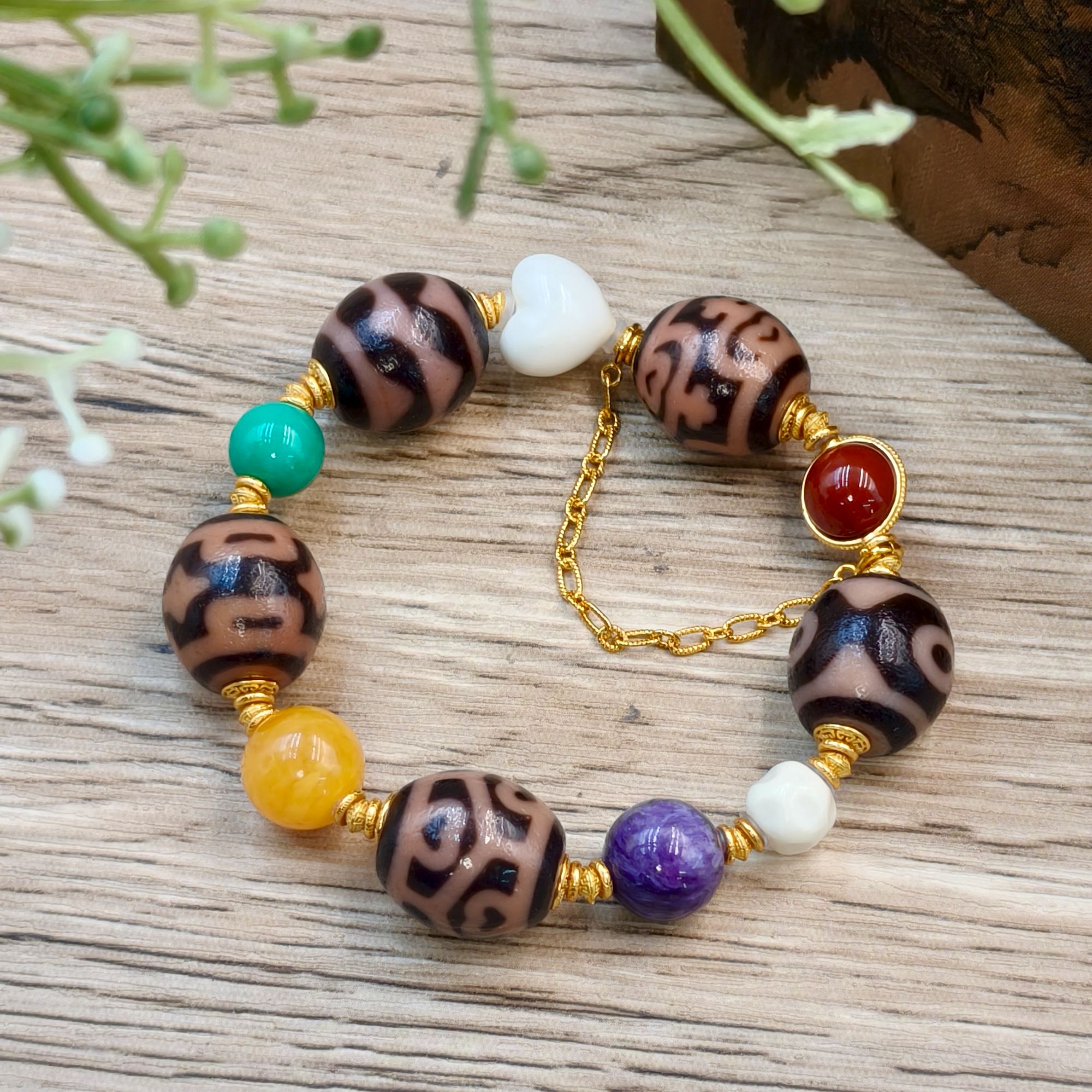 【晟伊珠宝】珠珠天仓配比仓盈庚亿 年岁有息手串+小家庭名字+日期