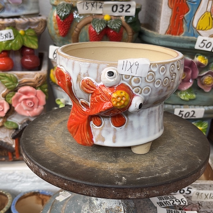 粗陶材质多肉花盆