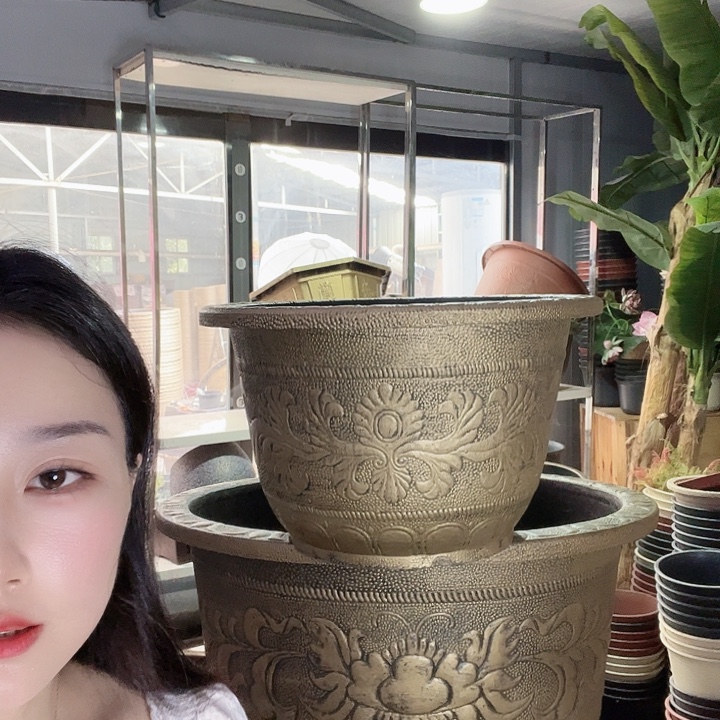 圆100花盆2个有孔