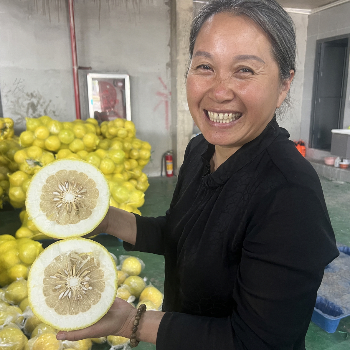 皮厚籽多纯甜无酸沙田柚净重8斤广西发货