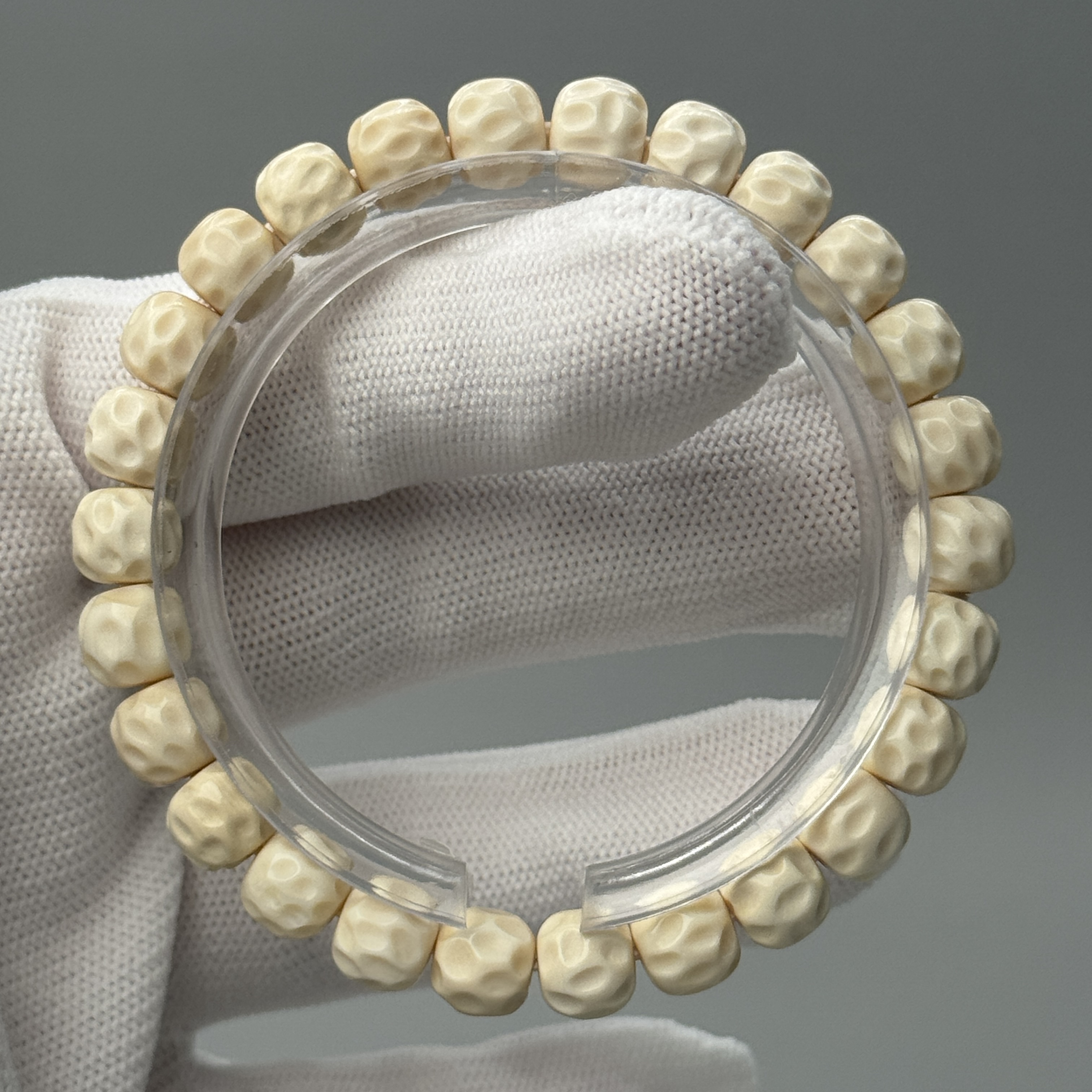 DEZHI/德志【清仓促销】8*7乱山无相天然猛犸牙手串P198