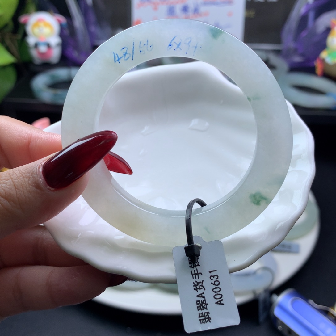 定制翡翠叮当镯未镶嵌48/56