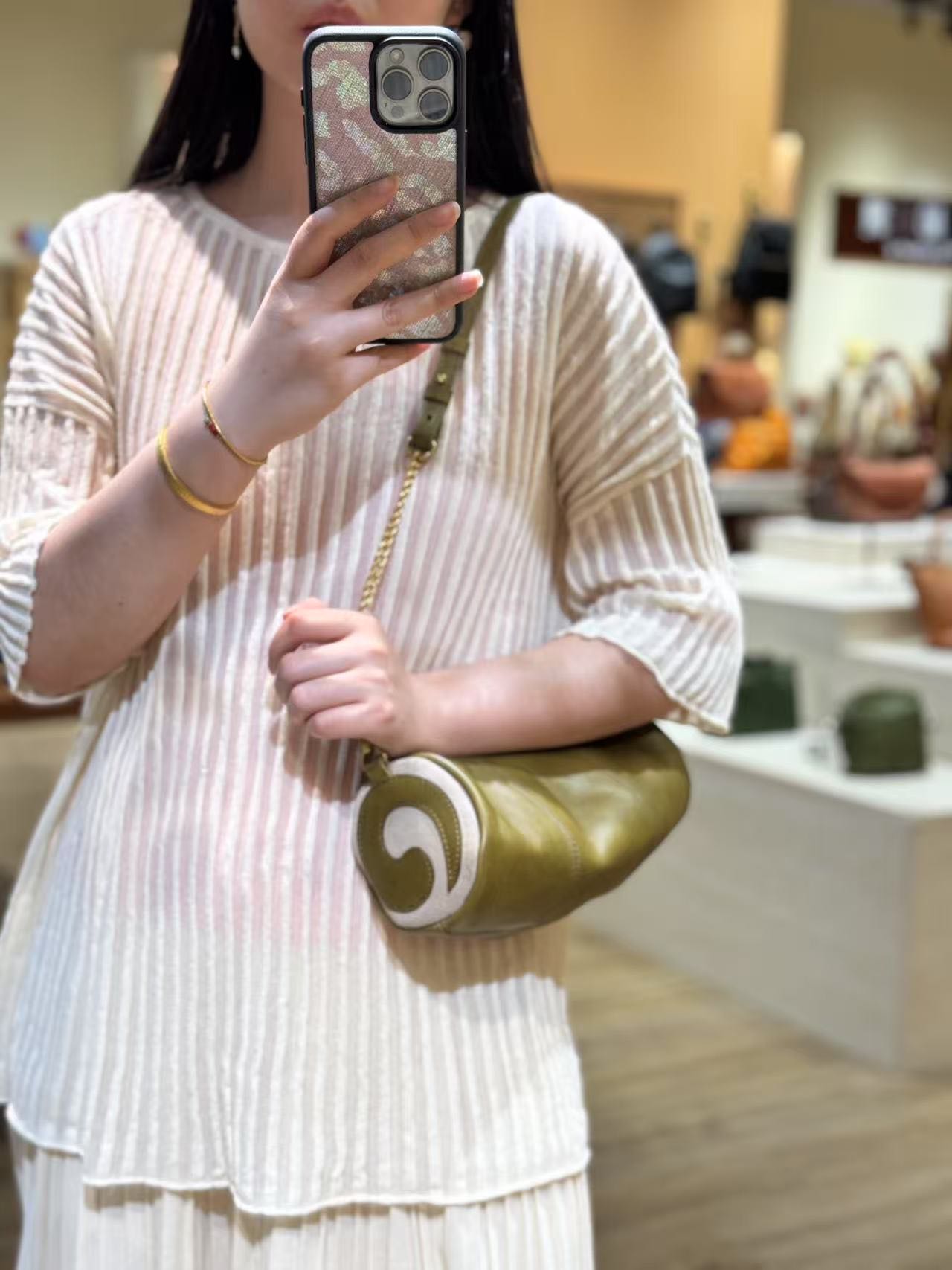 【瑞士卷斜挎】春夏休闲可爱随意腋下两用包