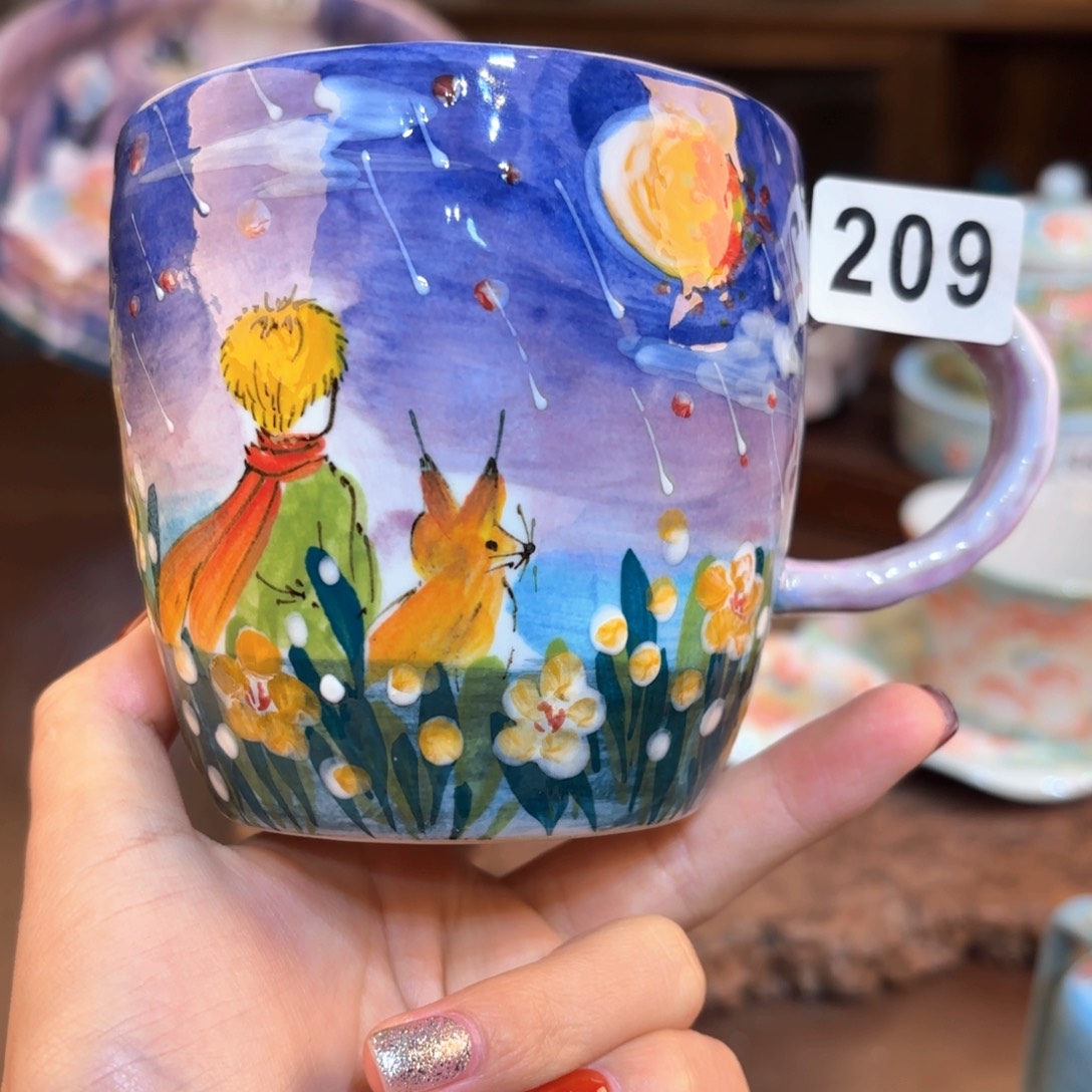 景德镇手绘高温釉下彩陶瓷茶具