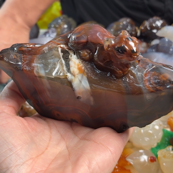 玛瑙/玉髓未镶嵌吊坠(不含链)