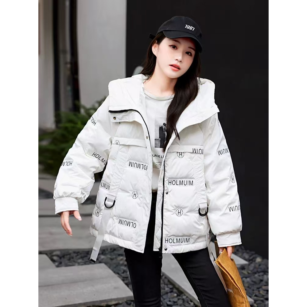 0979 90白鸭绒羽绒服女冬季2024年新款小众设计感ins港风